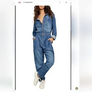 Free People Denim Coveralls 👖